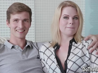 Big Ass Blonde Adry Berty Rides A Stranger In Front Of Her Cuck