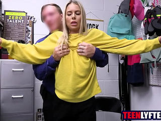 Blonde Teen Fucked For Stealing Food