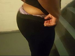 Black Bbw Milf Rides Ebony Bbc With Her Big Butt In Stairwell And Gets A Creampie