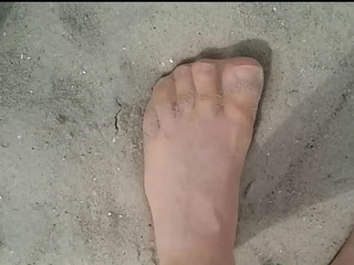 Spaziergang In Nylon Am Strand ** Urlaub Wangerland **