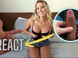 React: Hot step-Sister Teases Step Brother With Her Perfect Big Tits